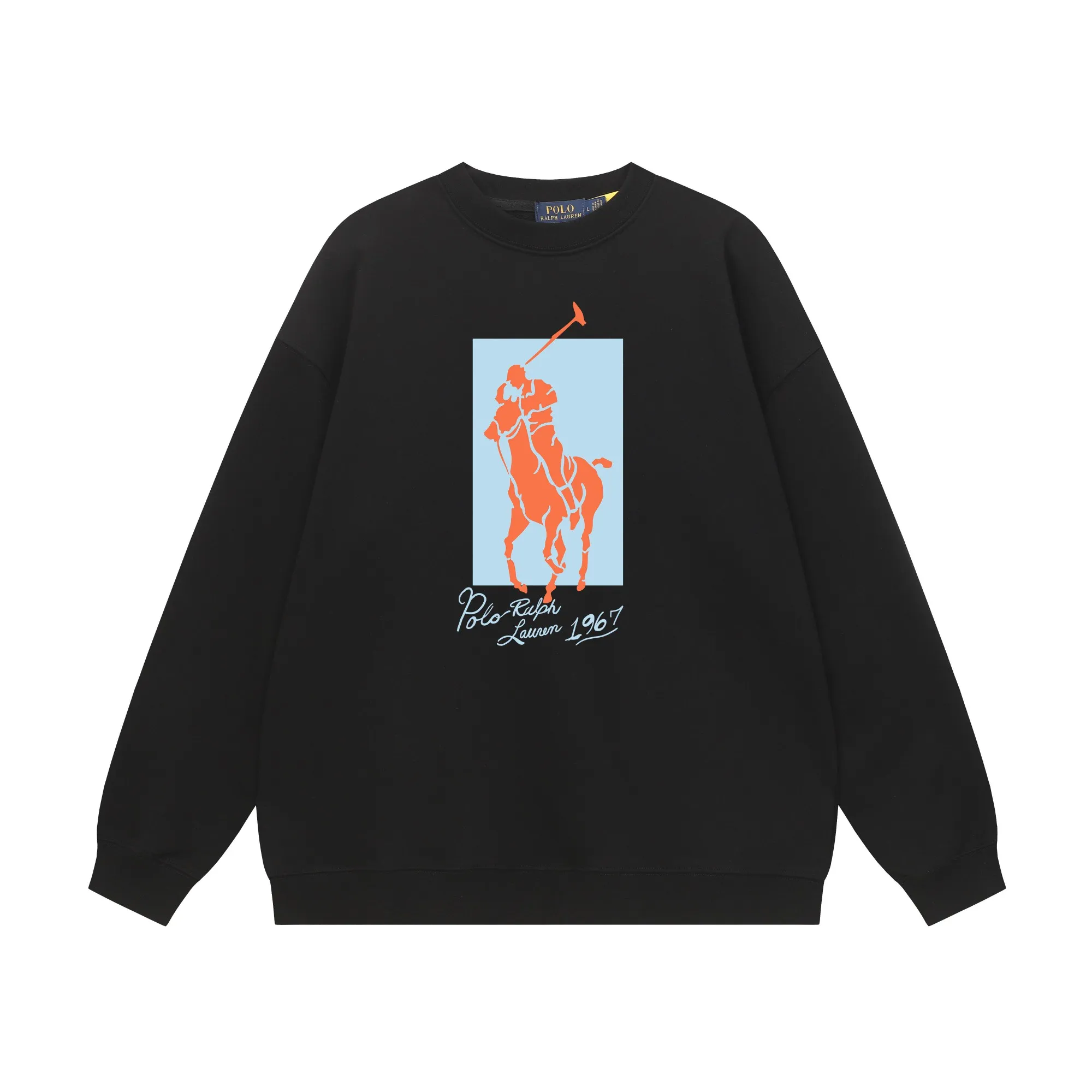 P200 Long-term stock] RalphLauren/Ralph Lauren 2025 autumn and winter new bear letter print 420g heavy large terry sweatshirt Ralph Lauren's age-reducing item, the coat fabric is made of 85% cotton ➕15% polyester, which not only retains the softness, comfort and breathability of cotton, but also adds the wear resistance and wrinkle resistance of polyester fiber, making the clothes more durable and easy to care for. Even in slightly cooler weather, you won't feel stuffy when wearing it. This kind of fabric has a natural crisp feel and is not easy to pill or deform. The bear on the chest is printed with English letters. It is full of color, full of three-dimensionality, and lifelike, adding a bit of liveliness and interest to the whole sweatshirt. There is no pressure to dress, regardless of age or gender. Complete accessories! Color: black, white, navy blue, light floral gray Size: M-L-XL-XXL